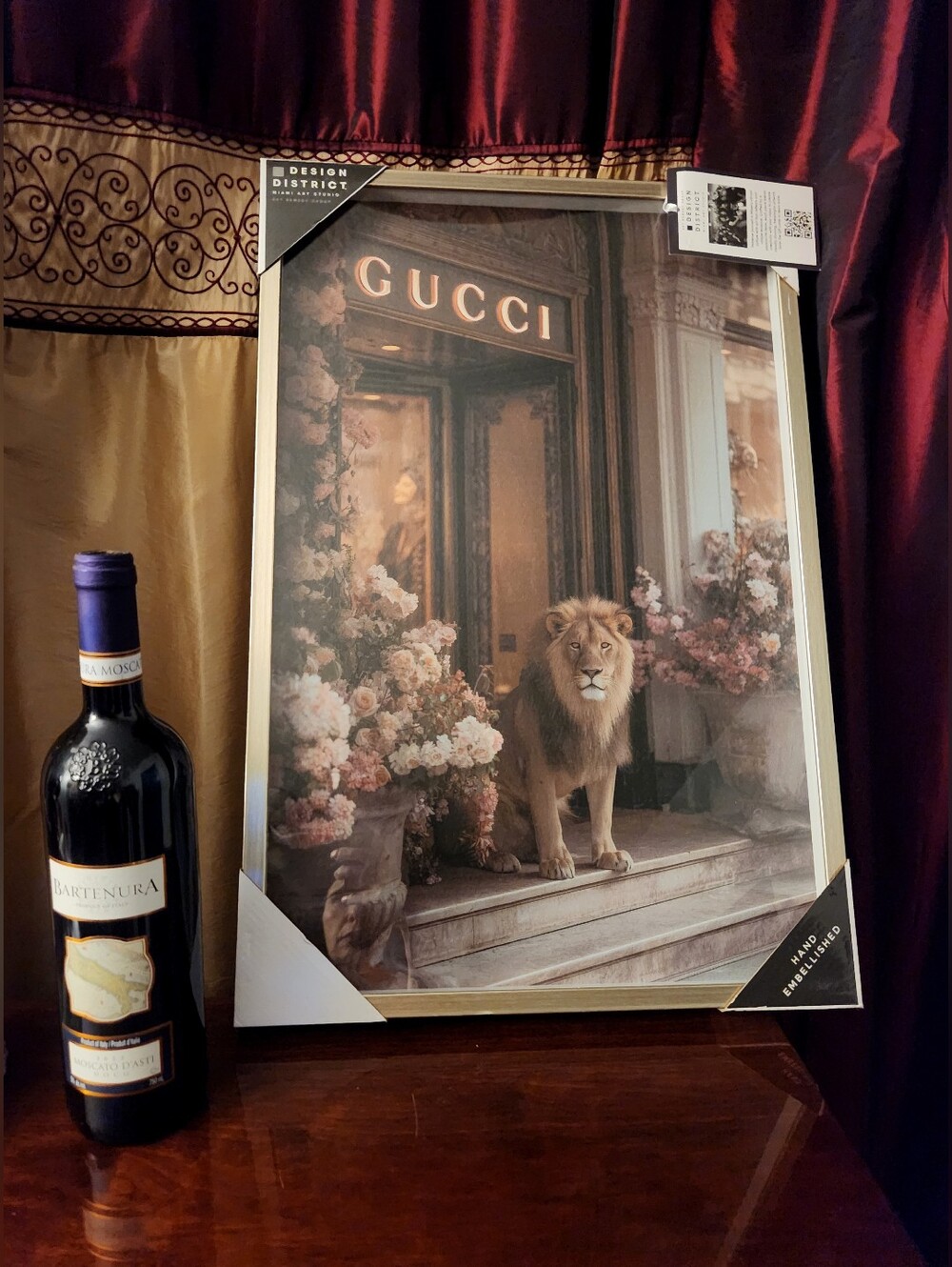 RARE 🔥Lux Designer Lion G Storefront Art Canvas Print Acrylic Glass  Large